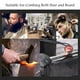 thumbnail image 4 of Peine para barba plegable plateado, peine plegable para hombres, peine para barba de acero inoxidable, peine redondo plegable, peine de dientes de acero inoxidable, bolsillo plegable, peine mostaza para peluquería familiar Rojo Verde, 4 of 5