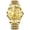 Men's model - all gold - gold face, variant on Men's watch, waterproof, luminous, dual calendar, men's quartz watch, diamond-shaped domed glass, men's wristwatch, fashionable and trendy