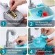 thumbnail image 4 of Juegos de fregaderos para utensilios de cocina; juguetes con grifos de agua caliente; variaciones de color; fregadero de circulación de agua con picador de frutas, 4 of 7