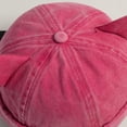 thumbnail image 5 of Hsqqdc 1pc Rose Red Cotton Rolled Edge Docker Cap Unisex Brimless Cat Ear Hat for Daily Street Wear, 5 of 7