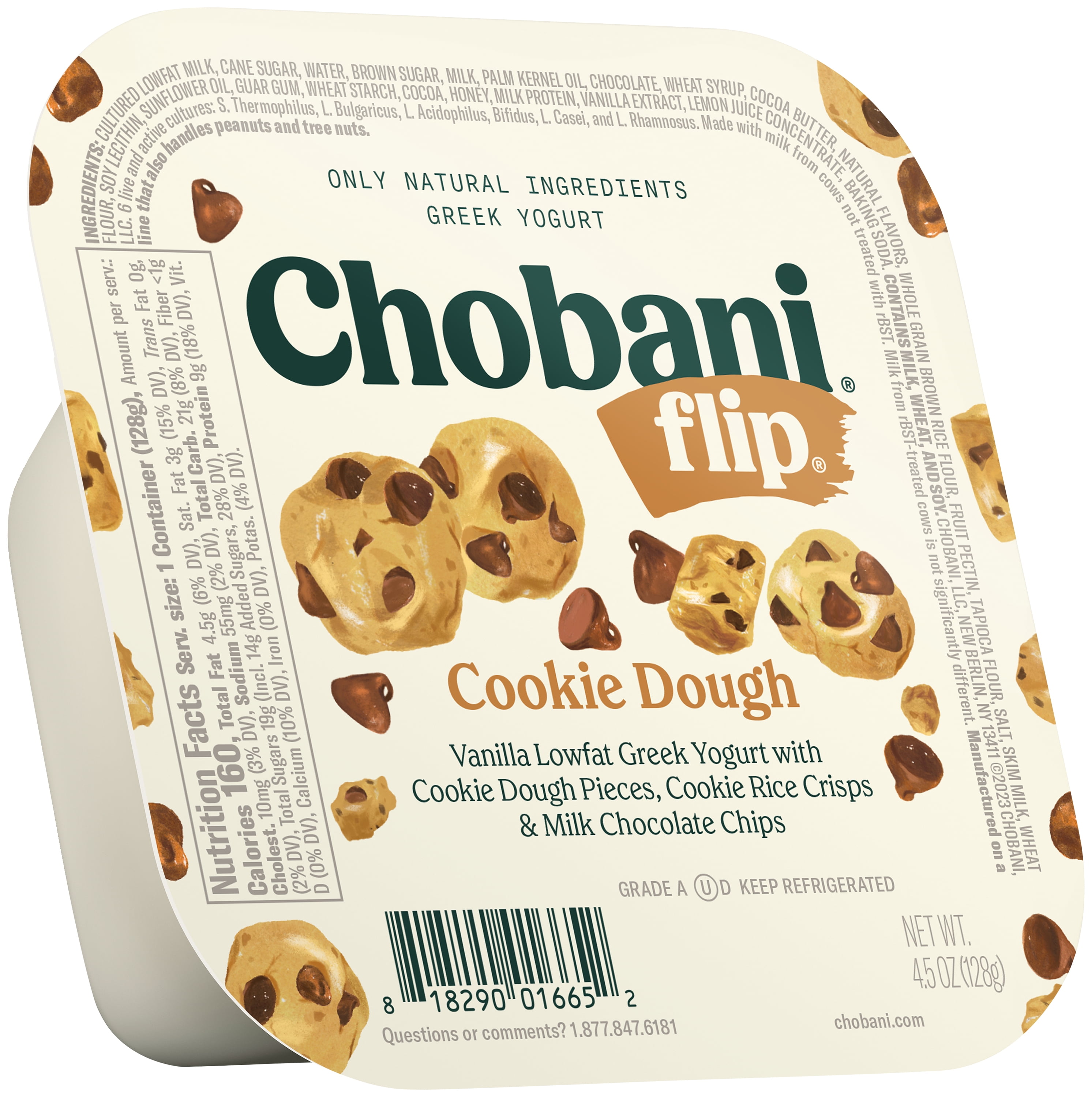 Chobani Low Fat Cookie Dough Greek Yogurt, 4.5 Oz