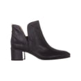 thumbnail image 4 of Womens Franco Sarto Reeve Pull On Block Heel High Ankle Boots, Black Leather, 11 US / 41 EU, 4 of 5