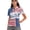 American Flag Golf Pattern, variant on Whosucclay Butterfly Pattern 1/4 Zip Polo Shirts, Polyester Tennis Shirts Half-Zip Moisture Wicking Golf Polo Tops for Bowling Shopping Hiking Size X-Small
