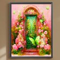 thumbnail image 1 of Cuadros Decorativos 5D bricolaje taladro redondo completo diamante pintura mariposa Kit hogar decoración arte artesanía Wdftyju de costura negro 4 estilos, 1 of 1