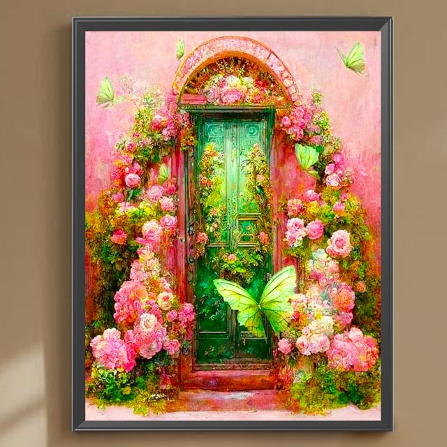 Cuadros Decorativos 5D bricolaje taladro redondo completo diamante pintura mariposa Kit hogar decoración arte artesanía Wdftyju de costura negro 4 estilos
