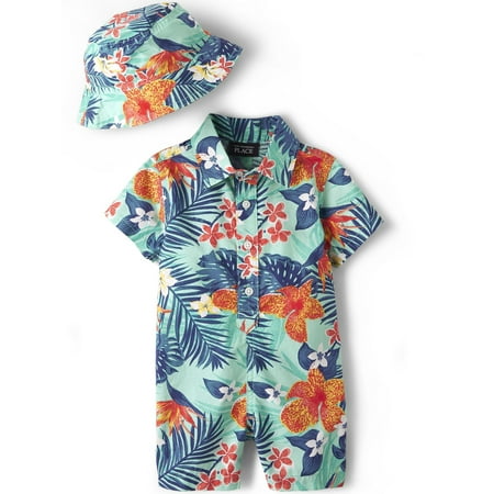 

The Children s Place Baby Boy Romper Set Sizes 0-9 Months
