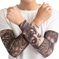thumbnail image 2 of Manga de tatuaje Mangas de brazo de refrigeración para hombres Guantes largos sin dedos Antideslizante Protección solar Mangas de brazo con tatuaje BANYUO Electrónica, 2 of 6