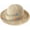 Flower Beige, variant on Women Floppy Straw Sun Hat Wide Brim Floral Beach Hat Packable Roll up Bucket Cap UPF 50+