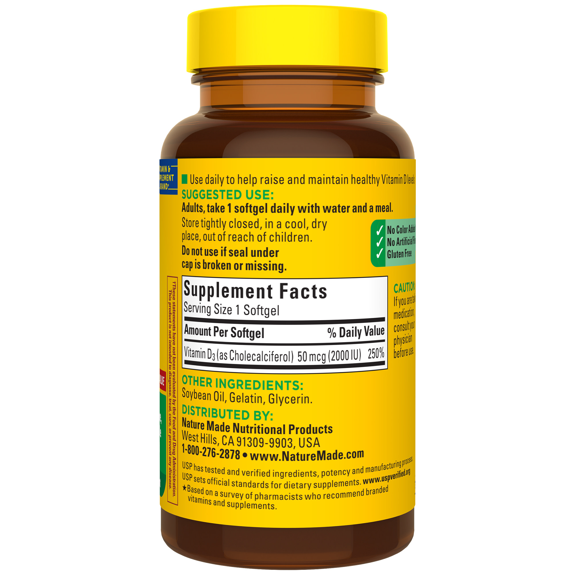 Nature Made Vitamin D3 2000 IU Softgels, 100 Count photo 8