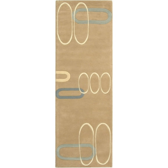 Safavieh Soho Nimes Abstract Wool Runner Rug, Beige, 2'6" x 8'