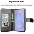 thumbnail image 6 of Galaxy S25 Edge Case,for Samsung Galaxy S25 Edge 6.7" Wallet Phone Case,Takfox PU Leather Magnetic Detachable Card Holders Shockproof Kickstand Protective [Flip Folio Cover] Black, 6 of 9