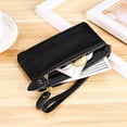 thumbnail image 2 of Monedero de cuero con personalidad de moda y cremallera para mujer, 2 of 5