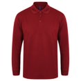thumbnail image 1 of Henbury - Polo de manga larga con control de la transpiracion Modelo Coolplus hombre caballero (Burdeos), 1 of 1