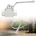thumbnail image 1 of High Pressure Washer Ball Valve Kit Stainless Steel Quick Connect Fittings 4500 PSI Heavy Duty Hose Accessories, 1 of 7