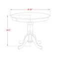 thumbnail image 3 of East West Furniture Antique Round Acacia Wood Dining Table in Natural/Black, 3 of 3