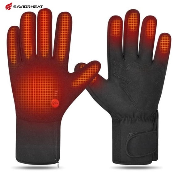 SAVIOR HEAT Thermal Heated Gloves Motorcycle Skiing Men Women Electric Heating Glove Winter Waterproof Warm Rechargeable Heated Glove