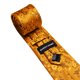 thumbnail image 4 of Corbata Barry.Wang de seda naranja con estampado floral, 150 cm, con clip, 4 of 7