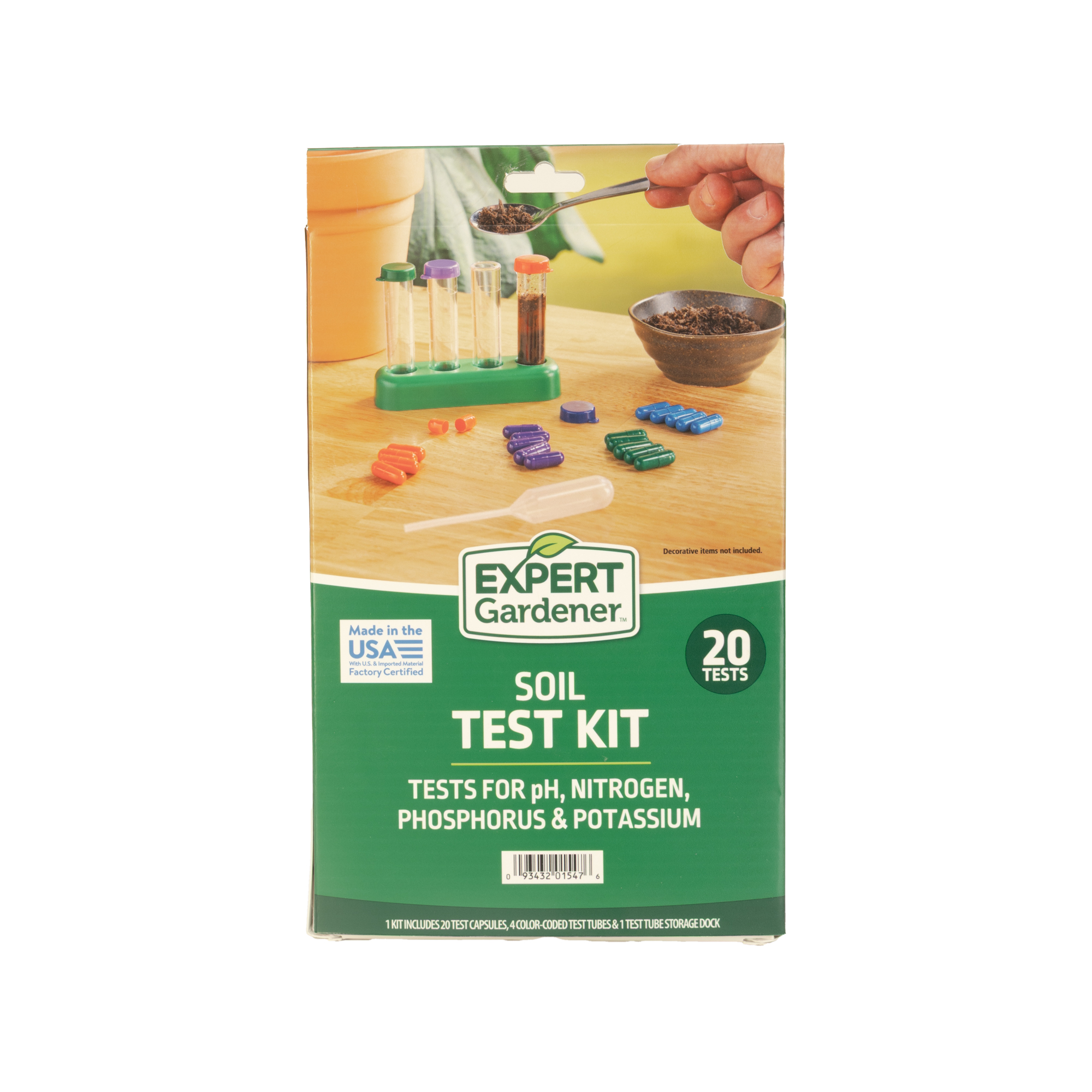 Expert Gardener 20-Piece Paper Soil pH Test Kit