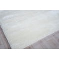 thumbnail image 2 of Exquisite Rugs Luxe Shag Ivory Polyester/Microfiber powerloom Area Rug, 2 of 5