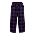 thumbnail image 5 of Women's Cotton Polyester Wide Leg Capri Pants, Mid Waisted Elastic Waist Straight Tube Casual, Pockets with Drawstring Relaxed Fit, Office Beach Travel Summer, Cropped Pants, 5 of 8