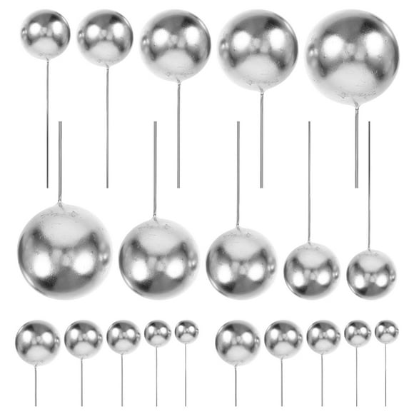 108 Uds Mini bolas para decoración de tartas, selecciones de pasteles, bolas de imitación para magdalenas, decoración DIY para insertar pasteles
