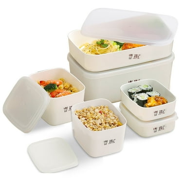 ReaNea Food Storage Containers 6 Pieces,Plastic Meal Prep Containers with Lids Reusable Bento Box