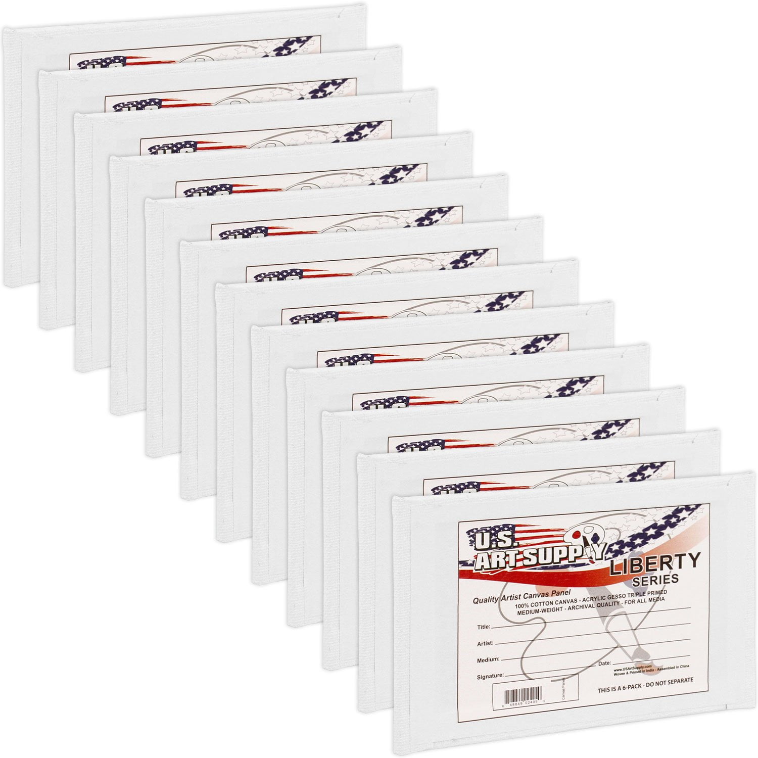 3 X 5 inch Professional Artist Quality Acid Free Canvas Panel Boards