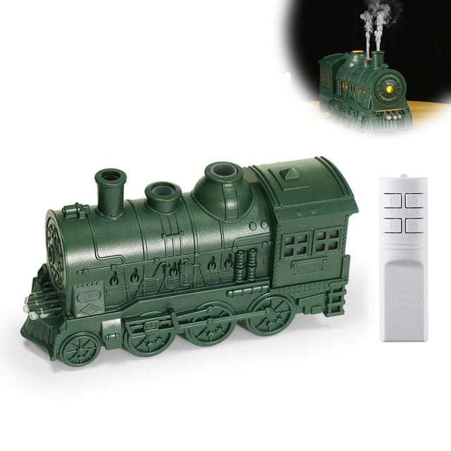 Vintage Train Ultrasonic Humidifier with Remote Fine Mist Quite 300ML Essential Oil Diffuser Christmas for Home Gift
