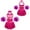 Hot Pink, variant on TiaoBug Kids Girls Cheerleading Uniform Sleeveless Dance Dress with Flower Balls Halloween Cosplay Costume Red 12