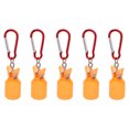 thumbnail image 1 of 5 uds cubiertas para anzuelos de pesca aplicación fuerte instalación portátil equipo de pesca fácil para protección naranja, 1 of 8