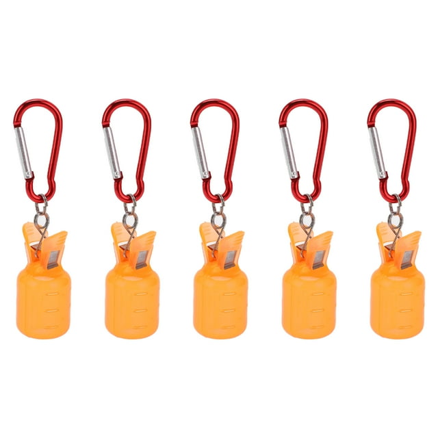 5 uds cubiertas para anzuelos de pesca aplicación fuerte instalación portátil equipo de pesca fácil para protección naranja