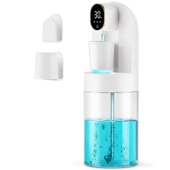 Automatic Mouthwash Dispenser for Bathroom , 21.12 Oz(600 Ml) Touchless Smart Mouth Wash Dispenser for Home Kids White