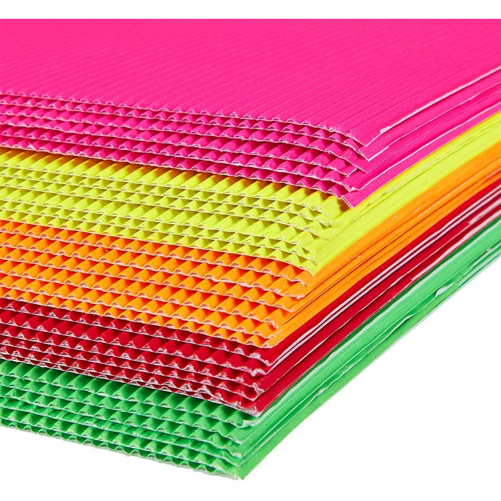 Pack Of 10 A4 Size Colored Corrugated Craft Paper Sheets - (Assorted C –  Karachi Stationers