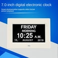 thumbnail image 3 of Homgreen Digital Calendar Day Clock - Large Digital Clock with Date and Day of Week for Seniors Impaired Vision,Elderly,Alzheimer with 12 Alarm Options,12/24H,AM/PM, 3 of 12