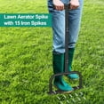 thumbnail image 5 of Spike Lawn Air Aerator Manual Tool Grass Aeration Aerating Tool with 15 Spikes T-Handle Pre-Assembled Grass Aerator Tools for Yard, Lawn Aeration, Garden Tool, Black, 5 of 8