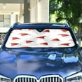 thumbnail image 4 of Yayeee Car Windshield Sun Shade Universal Fit Front Visor Protector, Cute Santa Hats Pattern, 4 of 8