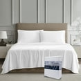 thumbnail image 6 of Color Sense 100% Cotton Percale Cool & Crisp 3-Piece Bedsheet set Twin White, 6 of 9