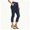 *Navy, variant on ClodeEU Women's High Waist Straight Leg Cropped Pants,Casual Office Capri Trousers with Pockets Beige,Women's Plus L