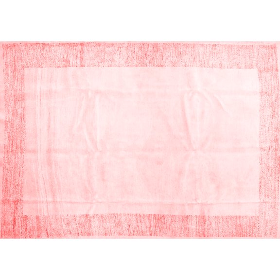 Ahgly Company Indoor Rectangle Solid Red Modern Area Rugs, 3' x 5'