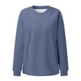 thumbnail image 6 of Holzkary Sweatshirts for Women Hoodies Oversized Sweatshirts Cute Crewneck Long Sleeve Fleece Tops Winter Outfits Graphic Printed Pullover Top Comfy Fall Winter Outfits Clothes 2025 Fashion Blue S, 6 of 8