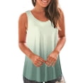 thumbnail image 2 of Yuyuzo Débardeurs pour Femmes Été Sans Manches T-Shirt Décontracté Col Rond Chic Color Block Blouse Fluide de Plage, 2 of 6