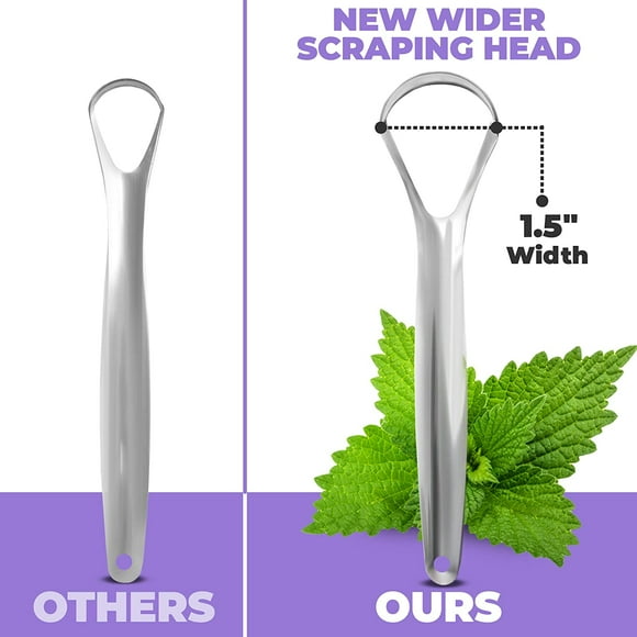 New Tongue Scraper, 2PCS Tongue Cleaner, Medical Grade Tongue Scrapers