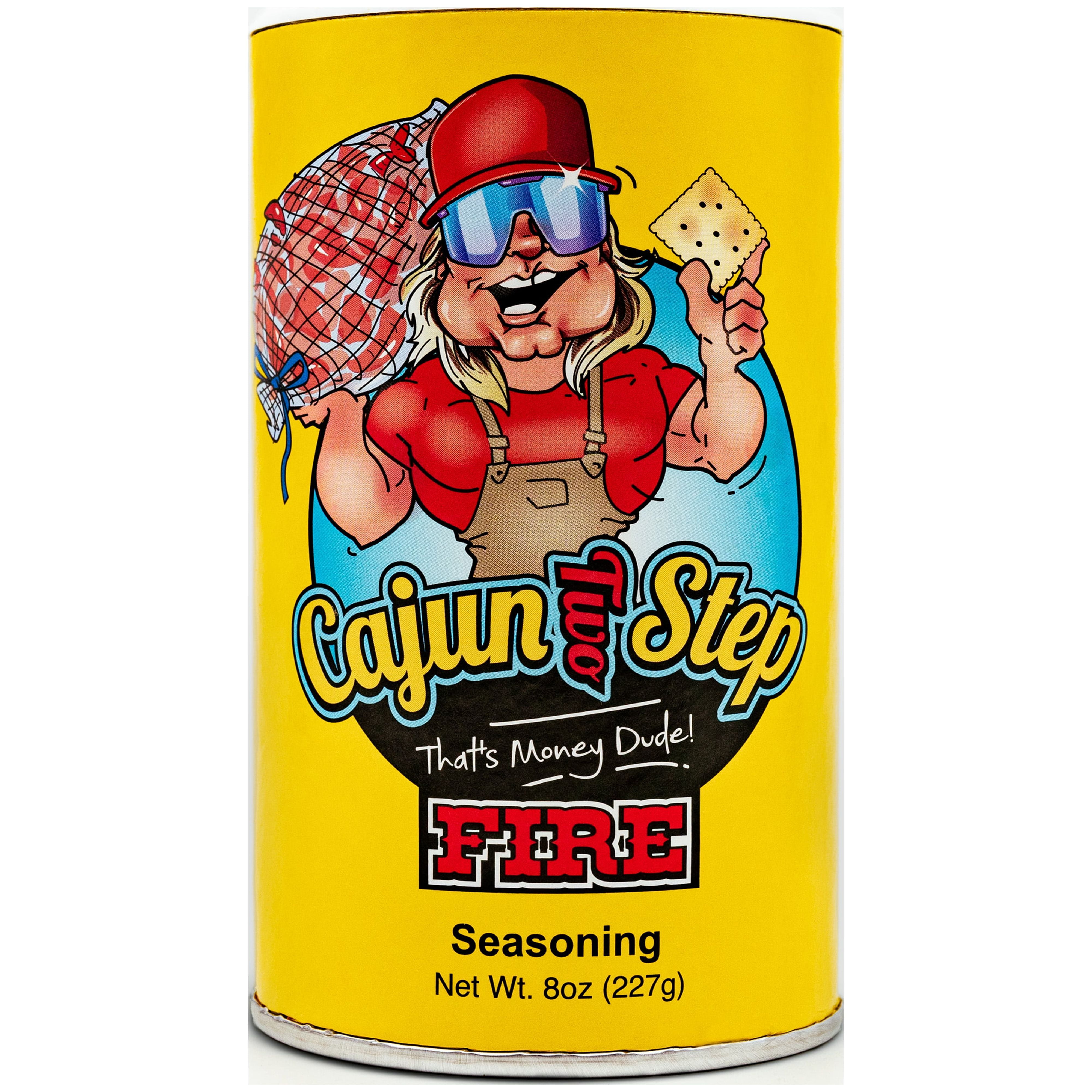 Cajun Two Step Fire 8 oz, All Purpose Seasoning, Low Sodium
