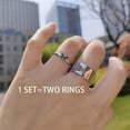 thumbnail image 3 of Butterfly Rings For Women Matching Rings For Couples Rings Silver Butterfly Ring Delicate Gold Rings Trendy Butterfly Jewelry, 3 of 5