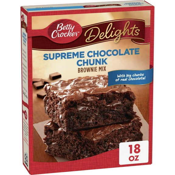 Betty Crocker Supreme Chocolate Chunk Brownie Mix - 18oz - Pack of 2