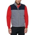 thumbnail image 1 of Chaleco Tommy Hilfiger de forro polar para hombre, azul marino y gris claro, 1 of 3