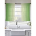 thumbnail image 6 of Spring Green Ombre Semi Sheer Curtains 45 Inch Length 2 Panels Set, Modern Gradient Abstract Art Sheer Kitchen Curtain Privacy Voile Window Curtain for Living Room Bedroom Rod Pocket Drapes, 6 of 7