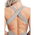 thumbnail image 4 of Xuanfei Women Jacquard Butt Lift Open Back Criss Cross Yoga Jumpsuit, 4 of 5