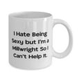 thumbnail image 2 of Cheap Millwright Gifts, I Hate Being Sexy but I'm a Millwright So I Can't Help It, Millwright 15oz Mug From Team Leader, Funny millwright gifts, Unique millwright gifts, Cool millwright gifts,, 2 of 2