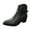 Black, variant on Womens Winter Boots Women's Work Hiking Combat Boots Mid Calf Low Heeled Short Booties (Brown,7)